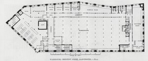 Warehouse, Chepstow Street, Manchester (gravura) de English School