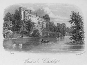 Castelo de Warwick (gravura) de English School