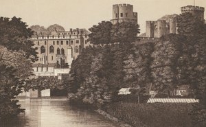Castelo de Warwick (litografia) de English School