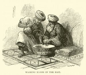 Händewaschen im Osten von English School