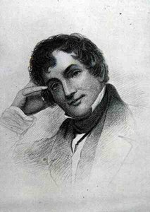 Washington Irving (1783-1859) (gravura) de English School