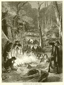 Acampamento de Washingtons em Valley Forge de English School