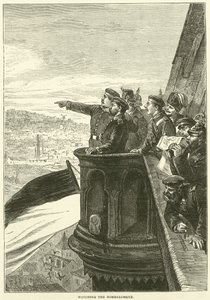 Assistindo ao bombardeio, dezembro de 1870 de English School