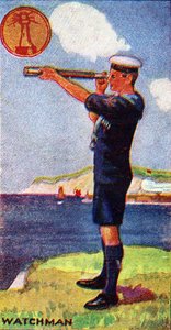 Emblema do escuteiro de Watchman, 1923 de English School
