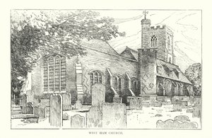 Igreja de West Ham (gravura) de English School