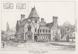 Westfield House, Wimbledon (gravura) de English School