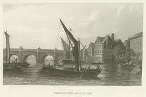 Ponte de Westminster, 1745 de English School