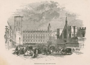 Westminster Hall e novo Palácio de Westminster, Londres de English School