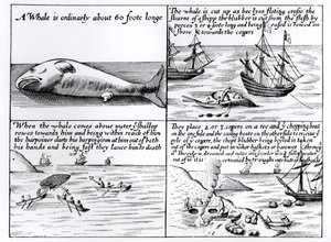 Baleeira em Spitzbergen em 1611 de English School