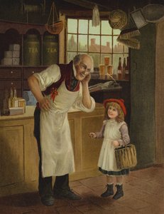 "O que é que disseste, pequenino" (cromolitho) de English School