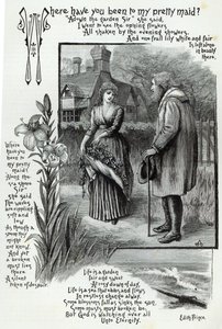 Onde você esteve na minha linda empregada, de &39;Leisure Hour&39;, 1888 de English School