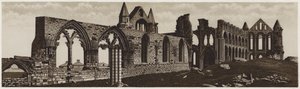 Abadia de Whitby (litho) de English School