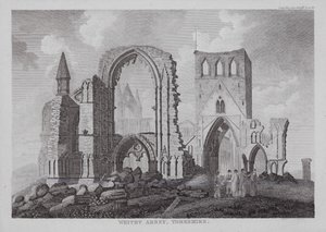 Whitby Abbey, Yorkshire (gravura) de English School