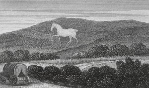 White Horse Vale, Berkshire (gravura) de English School
