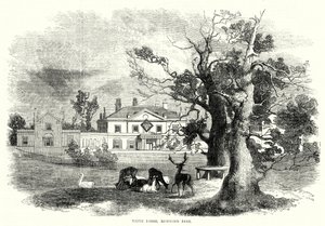 White Lodge, Richmond Park (gravura) de English School