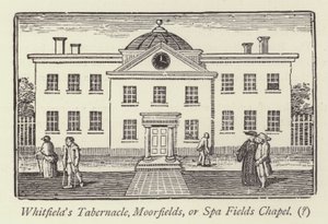 O Tabernáculo de Whitfield, Moorfields, ou a Capela dos Campos de Spa de English School