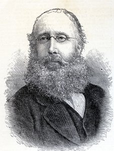 William Bromley-Davenport (1821-1884) da revista ilustrada London News 28 de junho de 1884 de English School