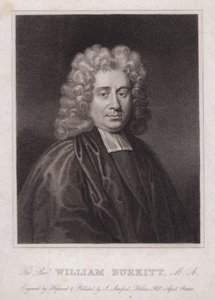 William Burkitt, clérigo e escritor inglês (gravura) de English School
