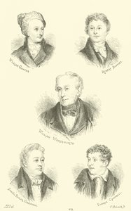 William Cowper, Robert Southey, William Wordsworth, Samuel Taylor Goleridge, Thomas Campbell de English School