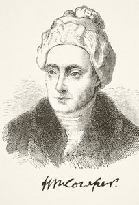 William Cowper, de "A História Nacional e Doméstica da Inglaterra" por William Hickman Smith Aubrey (1858-1916) publicou Londres, c.1890 de English School