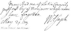 William Fleetwood, (Bish: de St Asaph) de English School