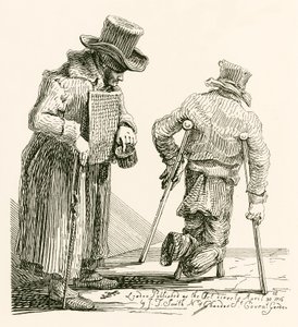 William Kinlock, um mendigo cego, que perdeu a visão em Gibraltar de English School