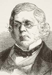 William Makepeace Thackeray, de "A História Nacional e Doméstica da Inglaterra", de William Hickman Smith Aubrey (1858-1916) publicou Londres, c.1890 de English School