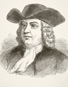 William Penn, de "A História Nacional e Doméstica da Inglaterra", de William Hickman Smith Aubrey (1858-1916) publicou Londres, c.1890 de English School