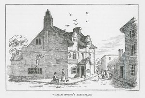 Local de nascimento de William Roscoe (litografia) de English School