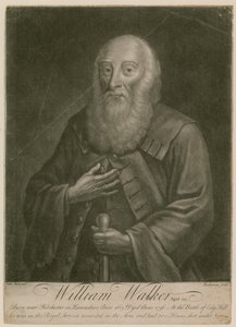 William Walker, aos 123 anos de idade, nascido em 1613, morreu em 1736 de English School