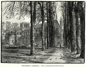 Catedral de Winchester (gravura) de English School