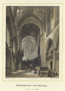 Catedral de Winchester, vista do coro de English School