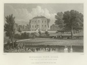 Wivenhoe Park, Essex, a sede do general de estado dos Estados Unidos da Rebow de English School