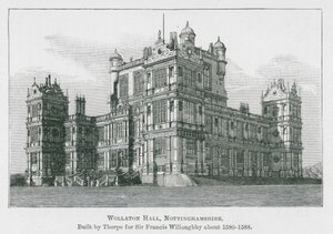 Wollaton Hall, Nottinghamshire (litografia) de English School