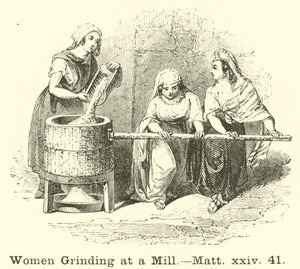 Mulheres moendo em um moinho, Matt, xxiv, 41 de English School