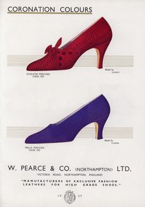 Anúncio de sapato feminino, década de 1930 de English School