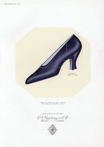 Anúncio de sapato feminino, década de 1930 de English School