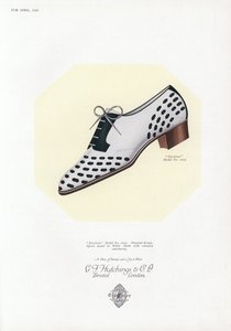 Anúncio de sapato feminino, década de 1930 de English School