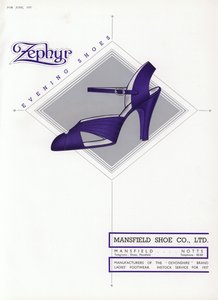 Anúncio de sapato feminino, década de 1930 de English School
