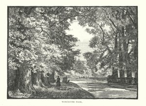 Worcester Park (gravura) de English School