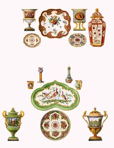 Porcelana de Worcester de English School