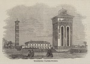 Worthing Water-Works (gravura) de English School