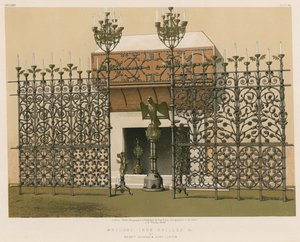 Grades de ferro forjado ec por senhores Benham and Sons, Londres de English School