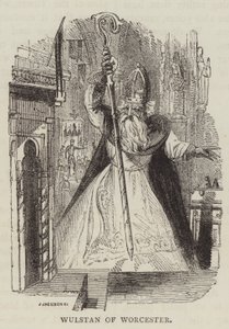 Wulstan of Worcester (gravura) de English School
