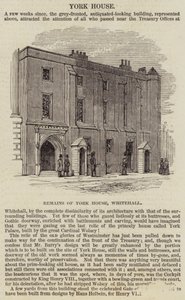 Casa York, Whitehall (gravura) de English School