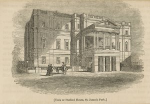 York ou Stafford House, St Jamess Park, Londres de English School