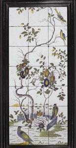 Telhas de Bristol (cerâmica policromada) de English School English School