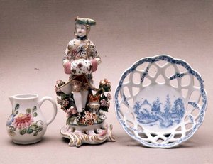 Coleção de porcelana Bow (cerâmica) de English School English School