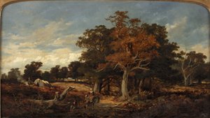 Paisagem com acampamento cigano de English School English School