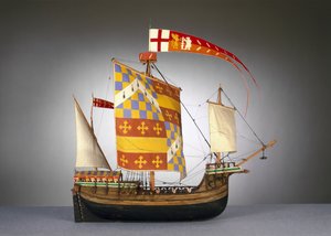Modelo de um grande navio inglês, ou cog de c.1485